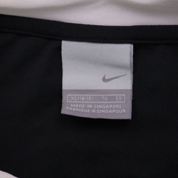 Vintage Nike Jacket Mens XL Black 90s Zip Up Windbreaker Track Sports Stretch - Picture 5 of 9